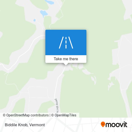 Mapa de Biddile Knob