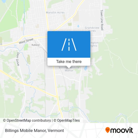 Billings Mobile Manor map