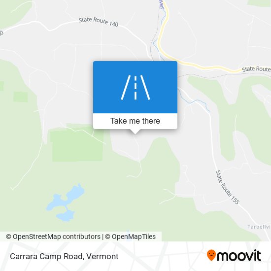 Carrara Camp Road map