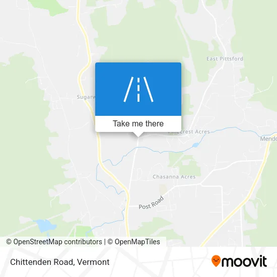 Chittenden Road map