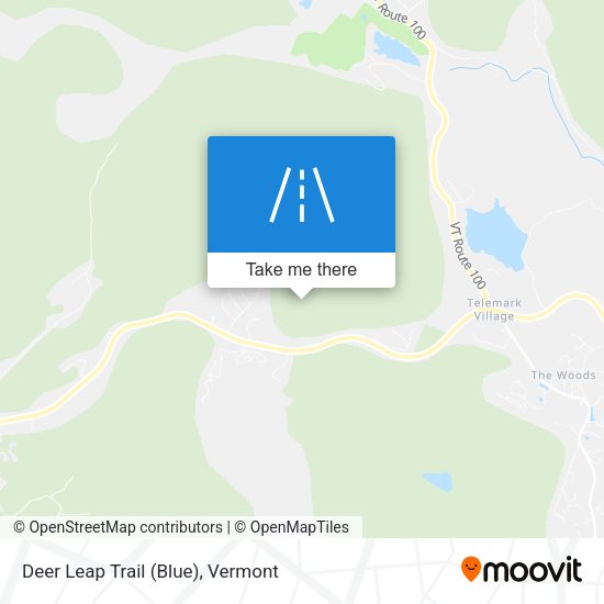 Deer Leap Trail (Blue) map