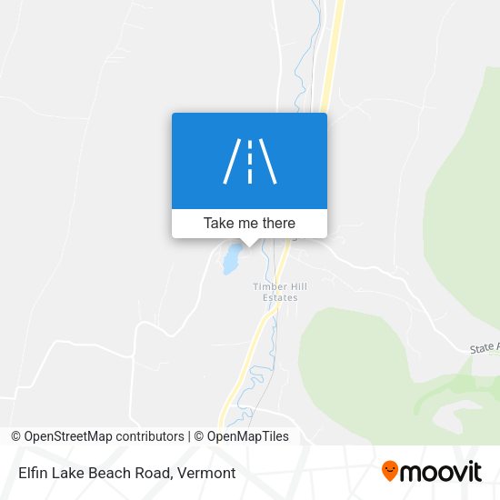 Mapa de Elfin Lake Beach Road