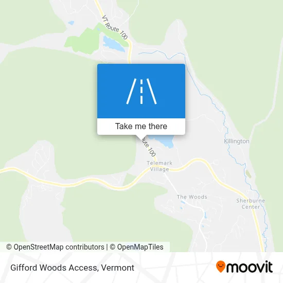 Gifford Woods Access map