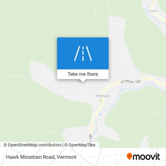 Hawk Mountain Road map