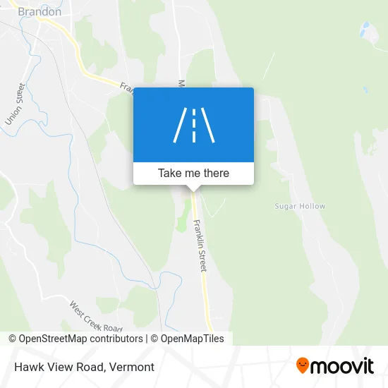 Hawk View Road map