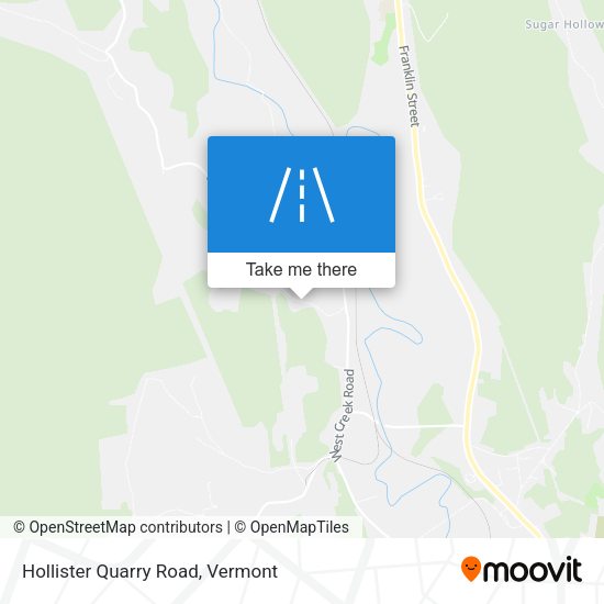 Hollister Quarry Road map