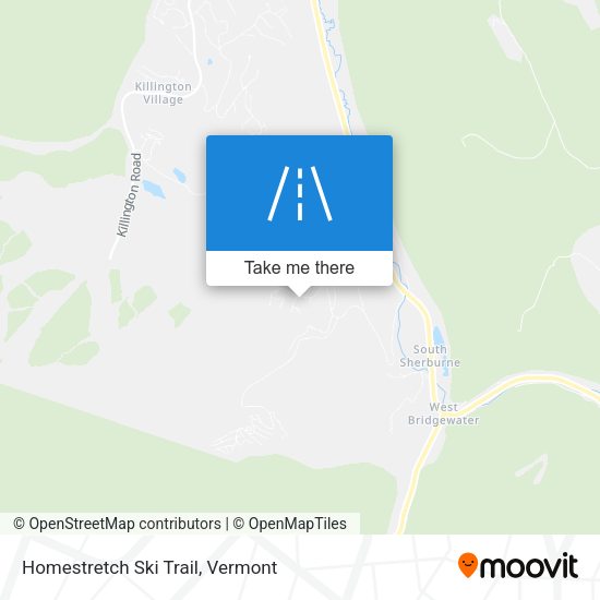Homestretch Ski Trail map