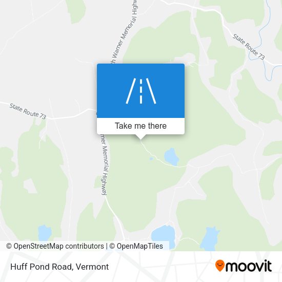 Huff Pond Road map