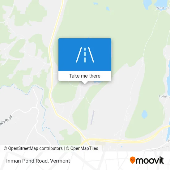 Inman Pond Road map