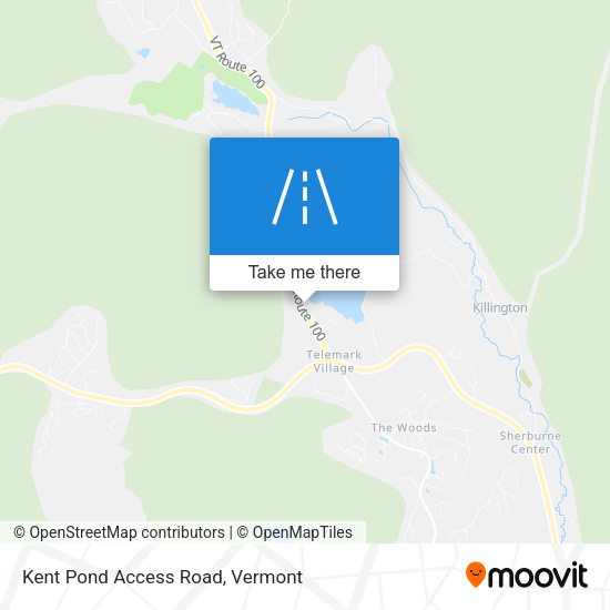 Kent Pond Access Road map