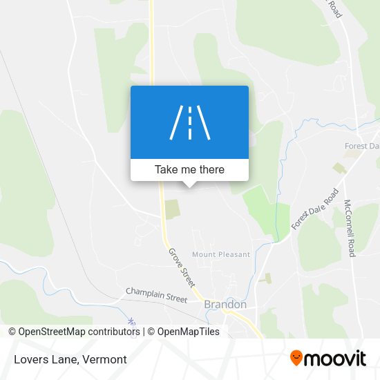 Mapa de Lovers Lane