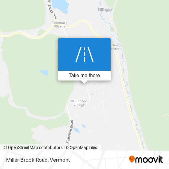 Miller Brook Road map