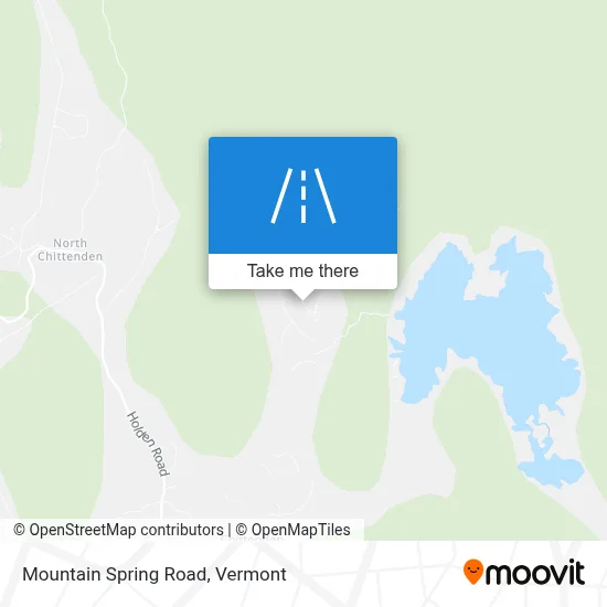 Mountain Spring Road map