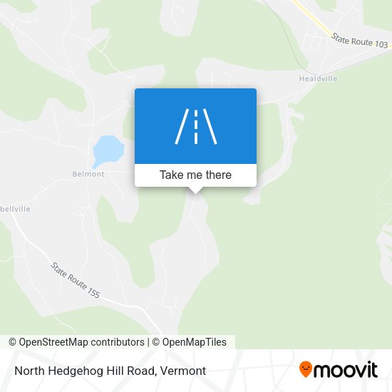North Hedgehog Hill Road map