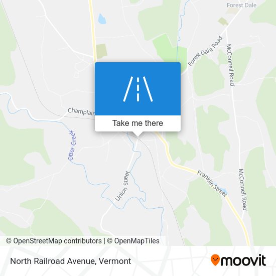 North Railroad Avenue map