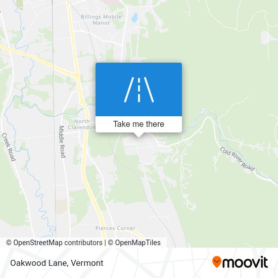 Mapa de Oakwood Lane