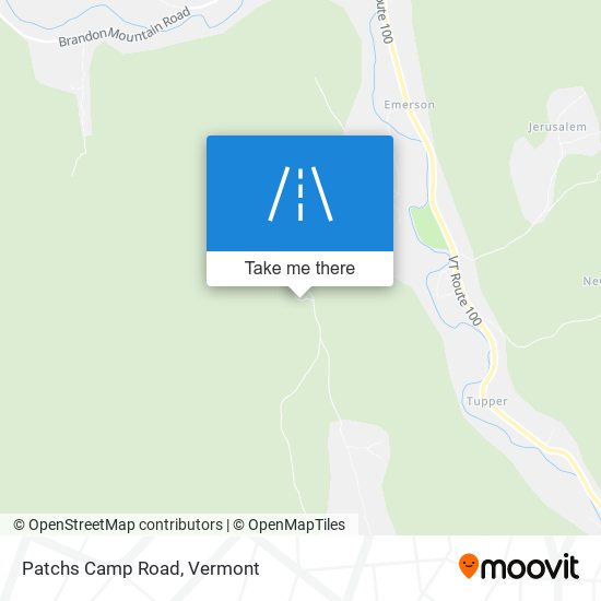 Patchs Camp Road map