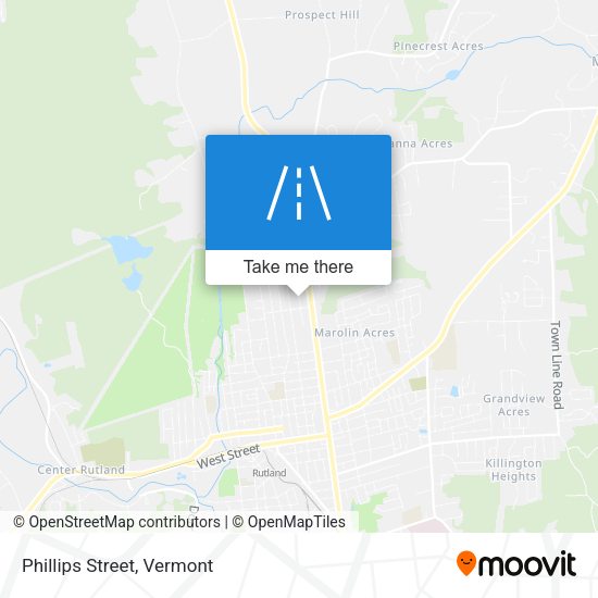 Mapa de Phillips Street