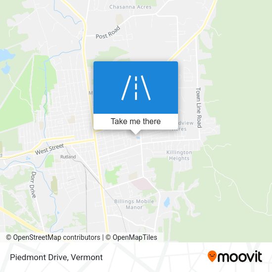 Mapa de Piedmont Drive