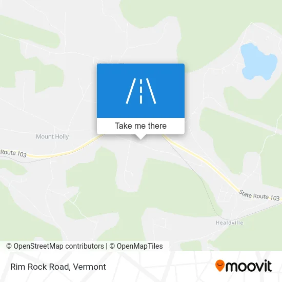 Rim Rock Road map