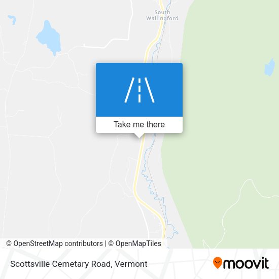 Scottsville Cemetary Road map