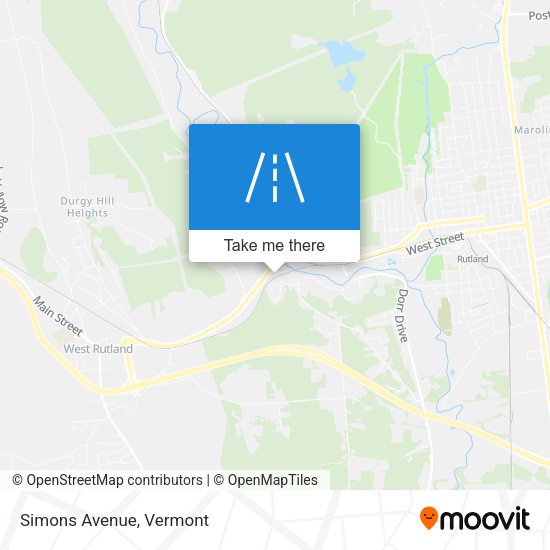 Mapa de Simons Avenue