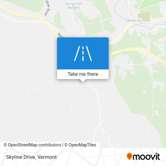 Mapa de Skyline Drive
