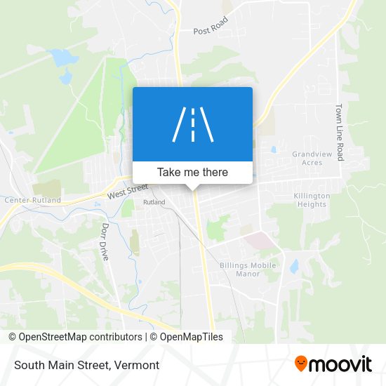 South Main Street map