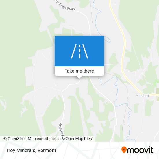 Mapa de Troy Minerals