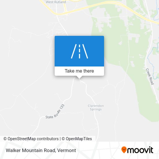 Walker Mountain Road map