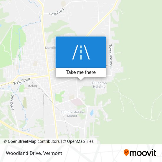 Mapa de Woodland Drive