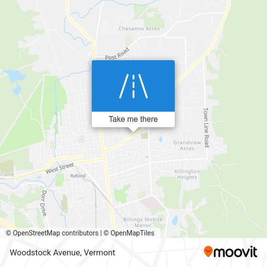 Woodstock Avenue map