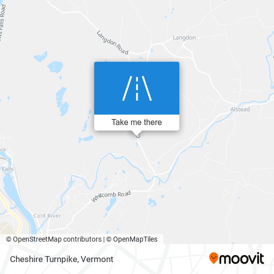 Mapa de Cheshire Turnpike