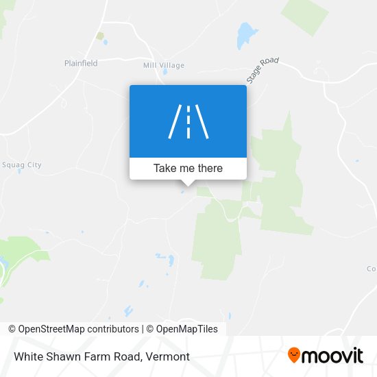 White Shawn Farm Road map