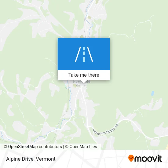 Alpine Drive map
