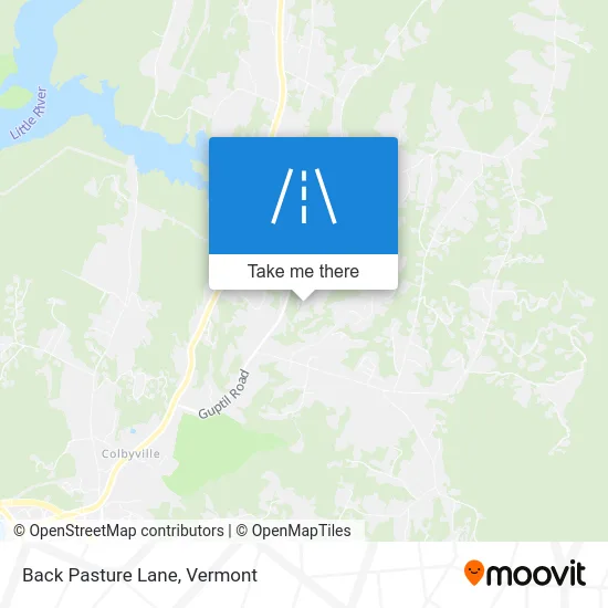 Back Pasture Lane map