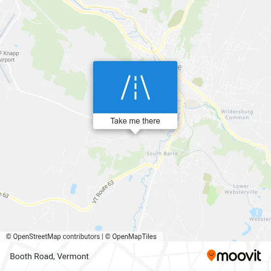 Booth Road map
