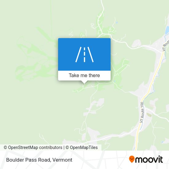 Boulder Pass Road map