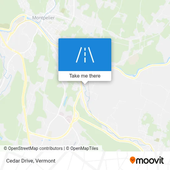 Cedar Drive map
