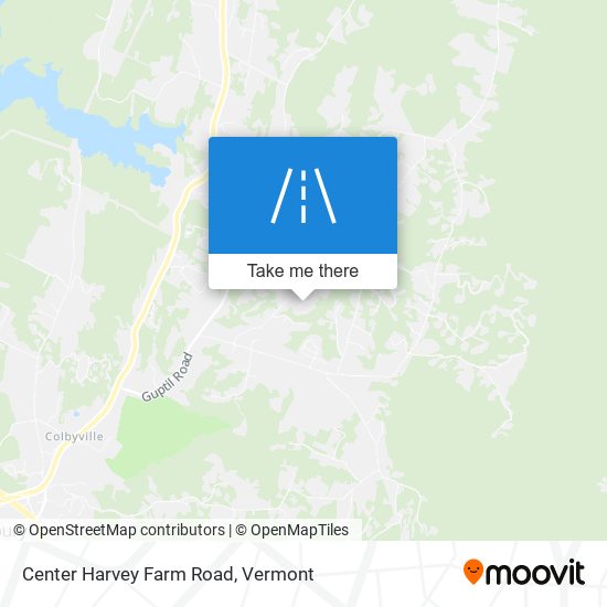 Center Harvey Farm Road map