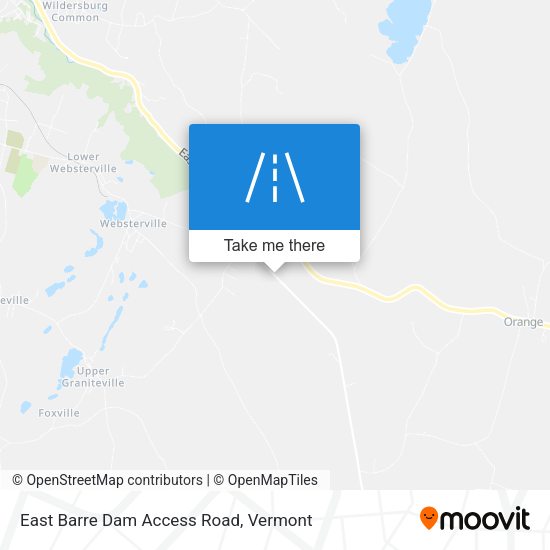 Mapa de East Barre Dam Access Road