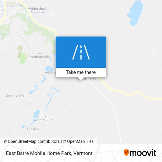 East Barre Mobile Home Park map
