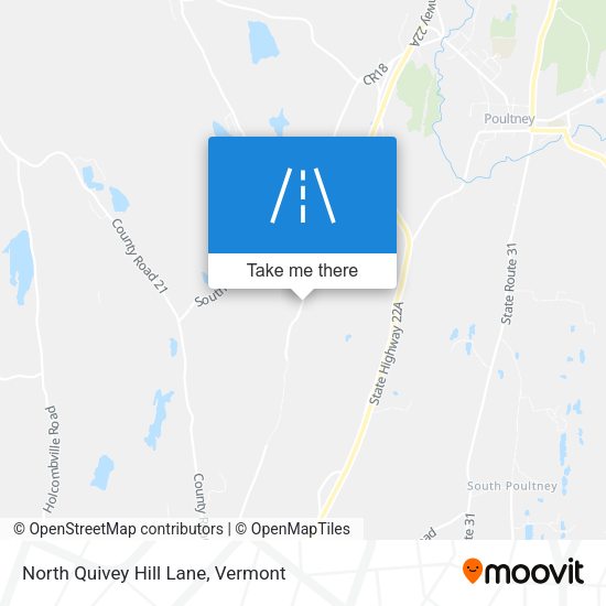 Mapa de North Quivey Hill Lane