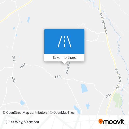 Mapa de Quiet Way
