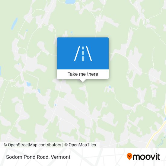 Sodom Pond Road map