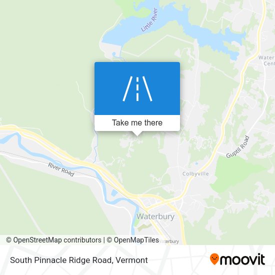 South Pinnacle Ridge Road map