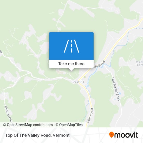 Top Of The Valley Road map