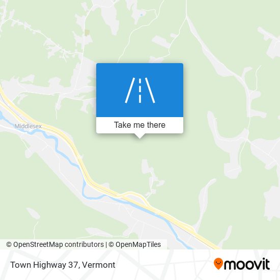 Town Highway 37 map