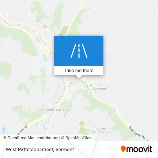 West Patterson Street map