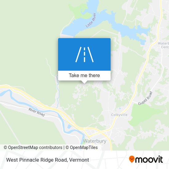 Mapa de West Pinnacle Ridge Road